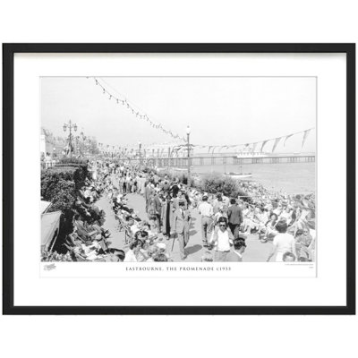 Eastbourne, the Promenade C1955 1 Piece Single Picture Frame Wall Art