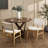 Alston Woven Leather & Solid Wood Dining Chair-1018038649