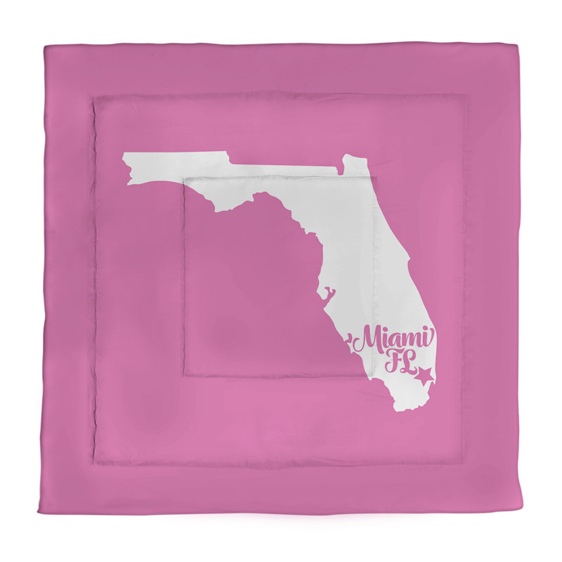 Modern & Contemporary Percale Comforter, Pink