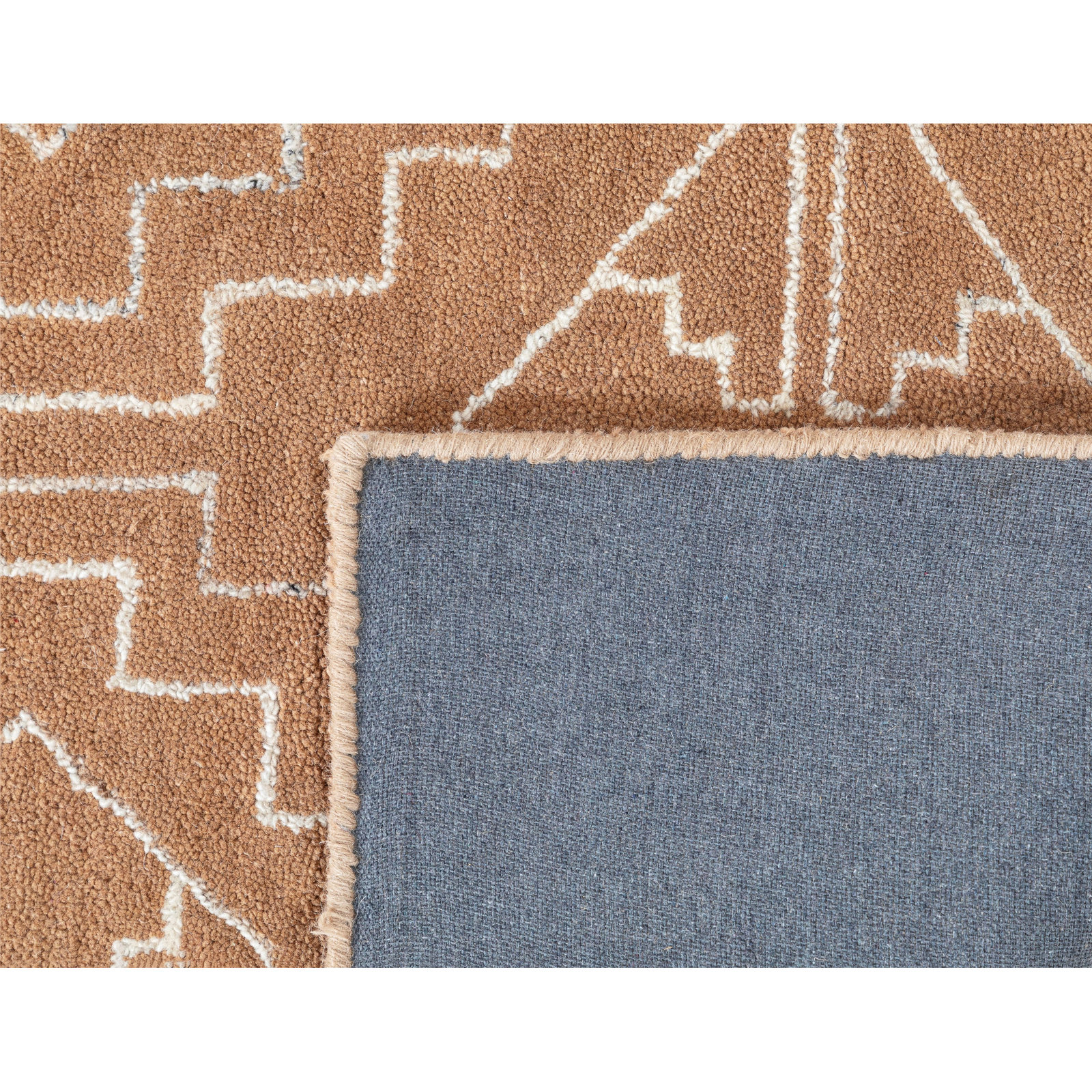 Tifton Hand-Tufted Geometric Wool Rug, Rectangle 7'9" x 9'9"