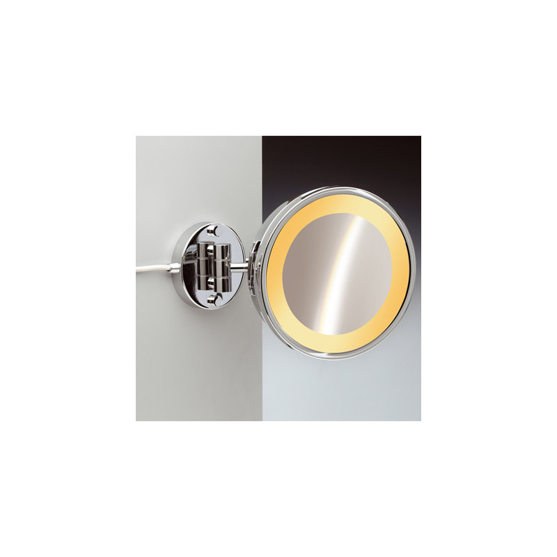 Miroir grossissant mural et moderne, Chrome