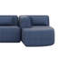 Canapé modulaire de 144 po avec deux chaises longues et cinq coussins de dossier, canapé-lit à combinaison libre pour le salon-738791180