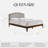 Clara Wooden Platform Bed-332045552