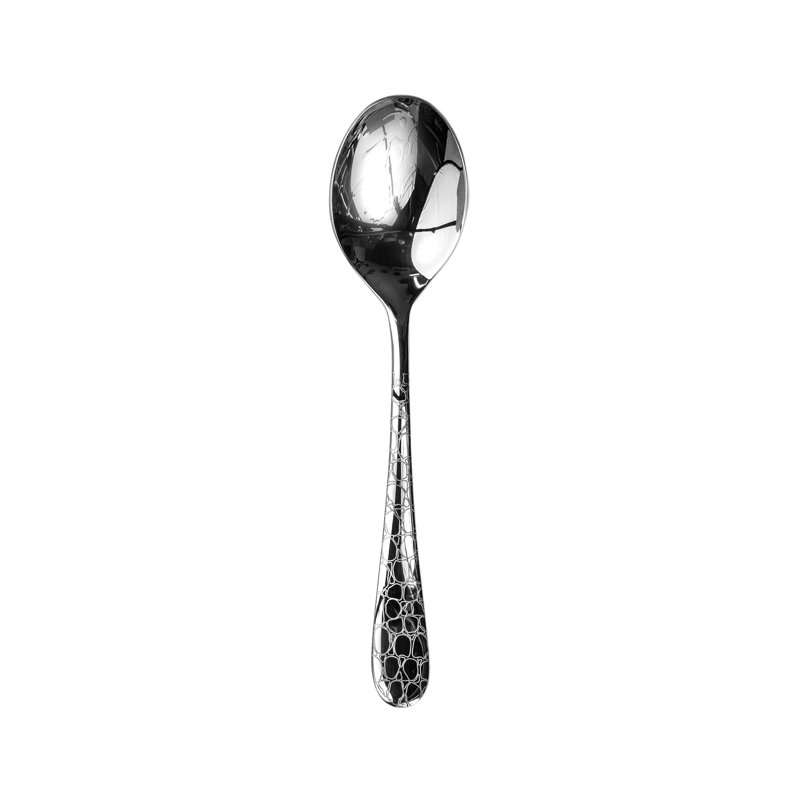 Coccodrillo Stainless Steel Coffee Spoon, Silver