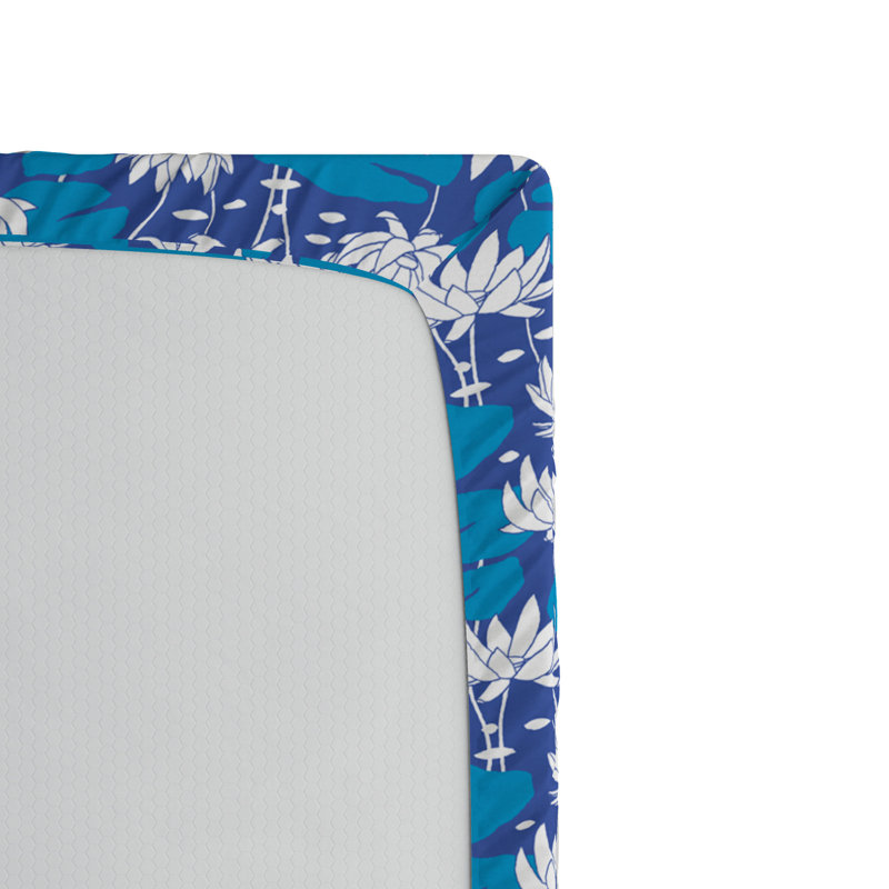 Microfiber Floral Fitted Sheet, Full Fitted Sheet