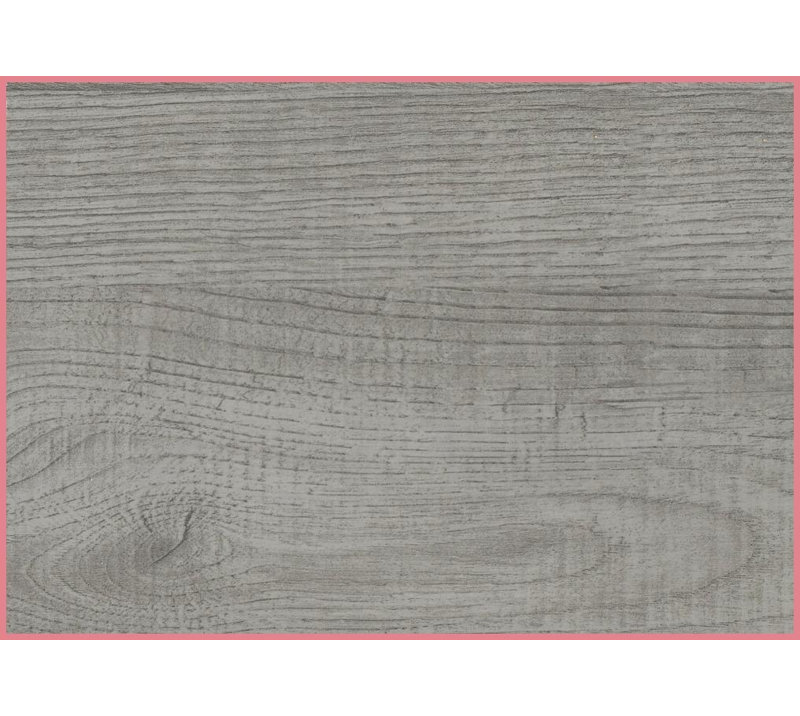Table basse d'angle moderne pour le salon, table d'angle aspect bois gris avec structure en métal noir robuste