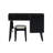 39" Retro Bohemian Style Wooden Makeup Vanity Set With Charging Plug&USB Port And Stool, Dressing Table With 3 Storage Drawers And 1 Rectangular Rattan Drawer-1846985076