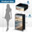 4 Drawer Dresser for Bedroom, Narrow Chest of Drawers, Wooden Top and Study Iron Frame 18"x37.5"-(WxH)