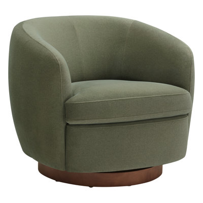 Fauteuil demi-tonneau pivotant rembourré Marcy