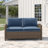 55'' Wide Metal Loveseat with Cushions-795724439-767976323