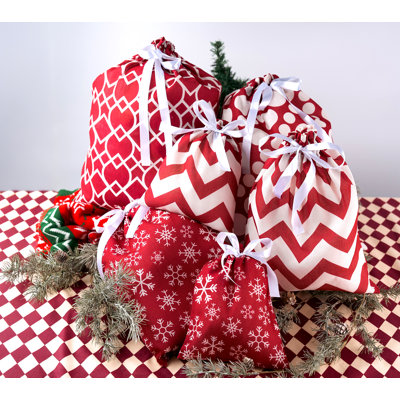 Unique Christmas Gift Bag Set - 6 Pieces