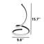 Lampe de table moderne à spirale DEL en noir / or - corps en métal 12K 3000K-1806682991