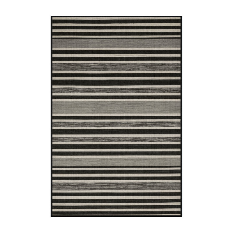  Tapis lavable rayé gris clair, Tapis de couloir 2 pi x 4 pi