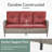 Keywest 6 - Pieces Outdoor Sofa Seating Group With Cushions-458310659