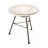 Modern and stylish side table with tempered glass top-1300078094