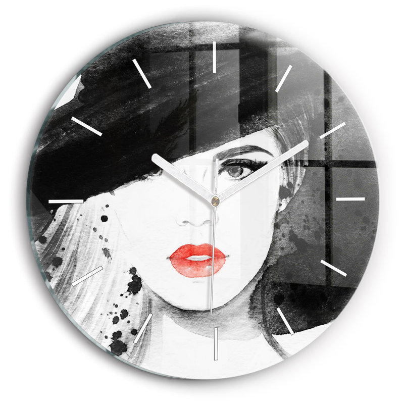 Glass Wall Clock