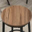 Ensemble de table de bar et de chaises 5 pièces, table de salle à manger compacte avec 4 tabourets pour pub et cuisine