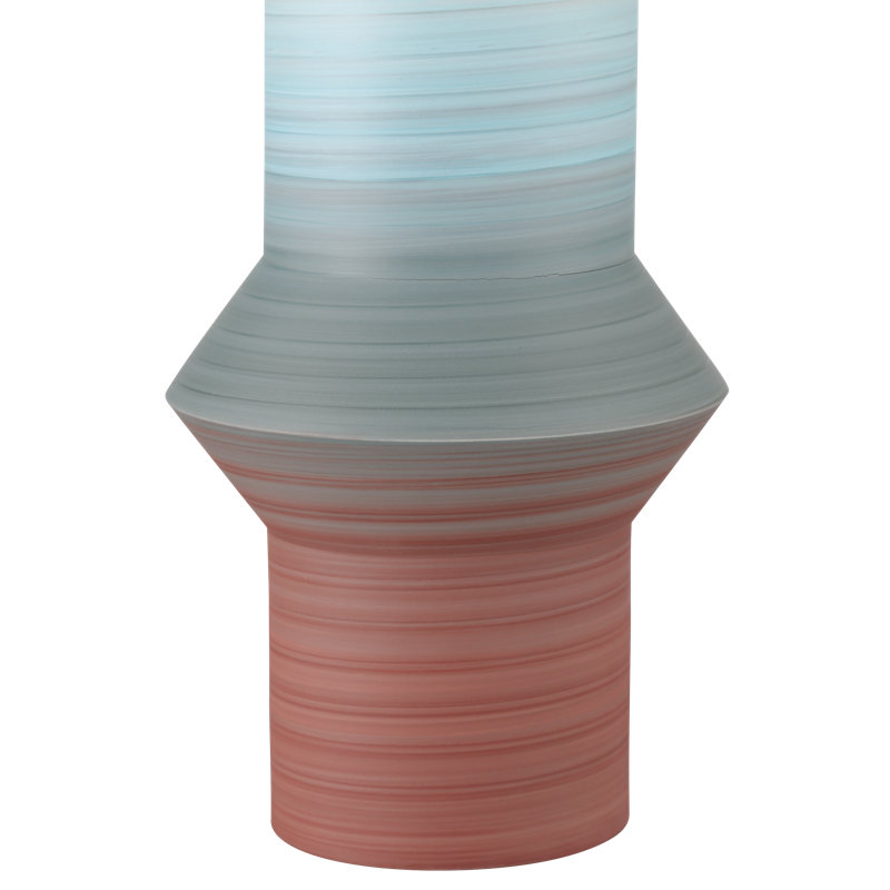 Happy 80'S Blue & Red Vase Set Of 2