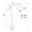 Lampe sur pied arquée 84 po Crowl-2067215996