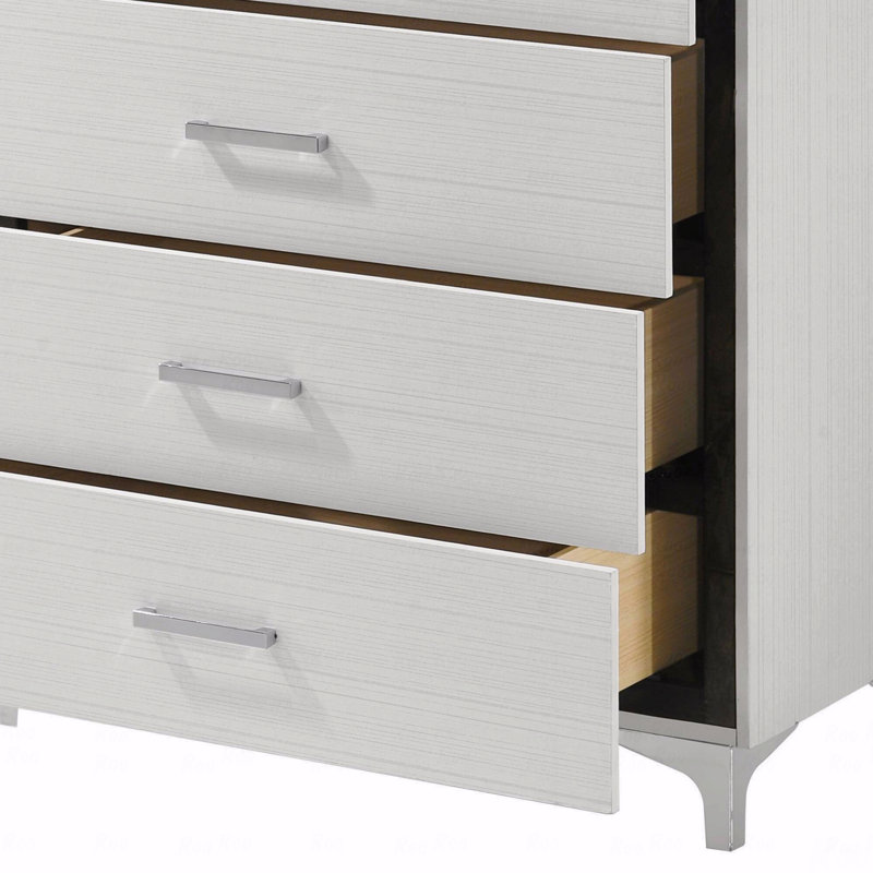 Commode 5 tiroirs avec pieds en métal