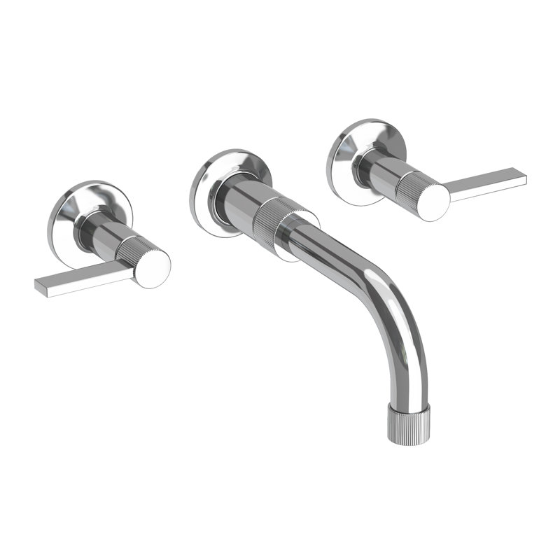Wall Mount Lavatory Faucet, Polished Chrome
