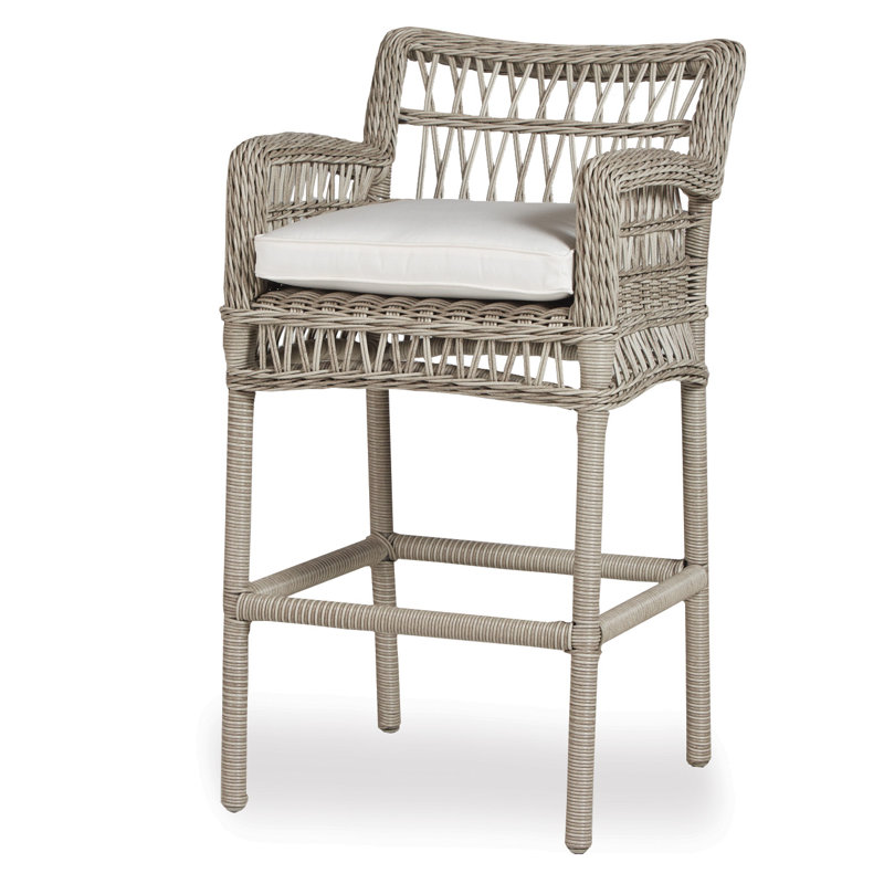 Mackinac Outdoor Bar Stool, Serene Ocean