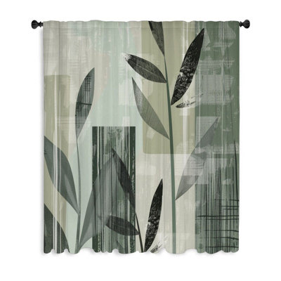 Rideau transparent en polyester Henretty