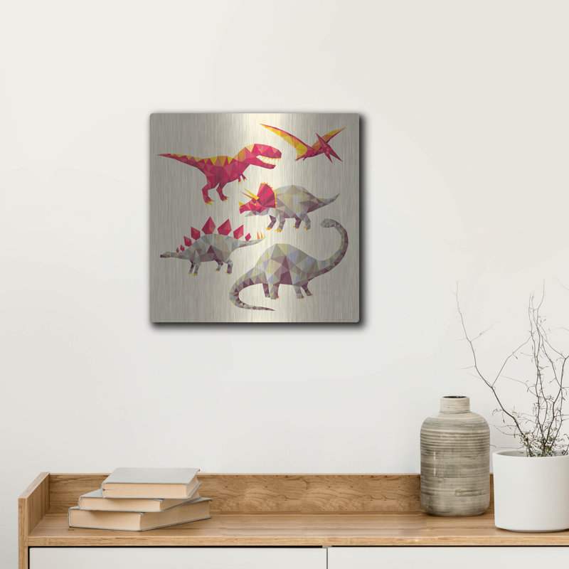 " Geo Saurs " by Michael Buxton, 12" H x 12" W