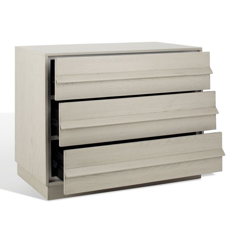 Sauger 35'' W 3 - Drawer Dresser, White Wash