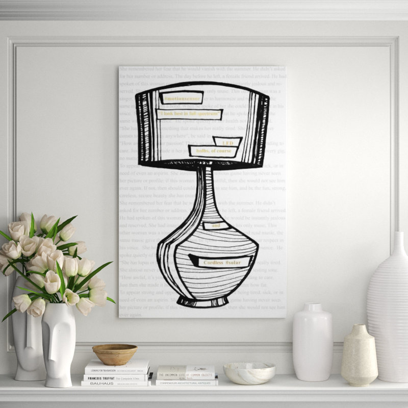 Get Lit Painting by Kelli Ellis, Gilded Gold, 24" H x 16" W