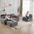 Pet-Friendly Cloud Modular Sectional Sofa-1640701050