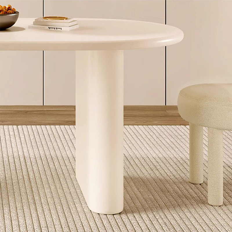 Table de salle à manger en bois massif de style français French Cream, H 29,52 po x L 70,86 po x l 31,49 po