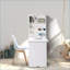 Bureaux, bureau de bureau mural moderne pliable avec rangement | Blanc | Panneau de particules