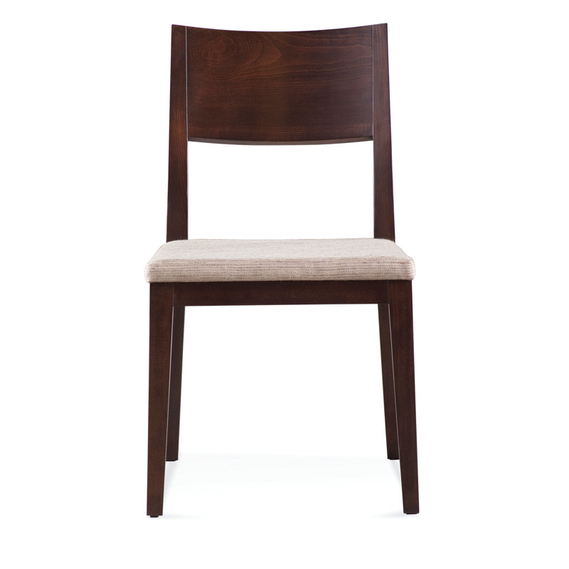 Beene 19'' H Upholstered Maple Side Chair, Impression, Java