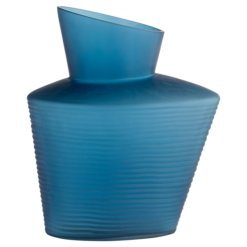 Manarola Handmade Glass Table Vase, 11.5" H x 8" W x 6" D