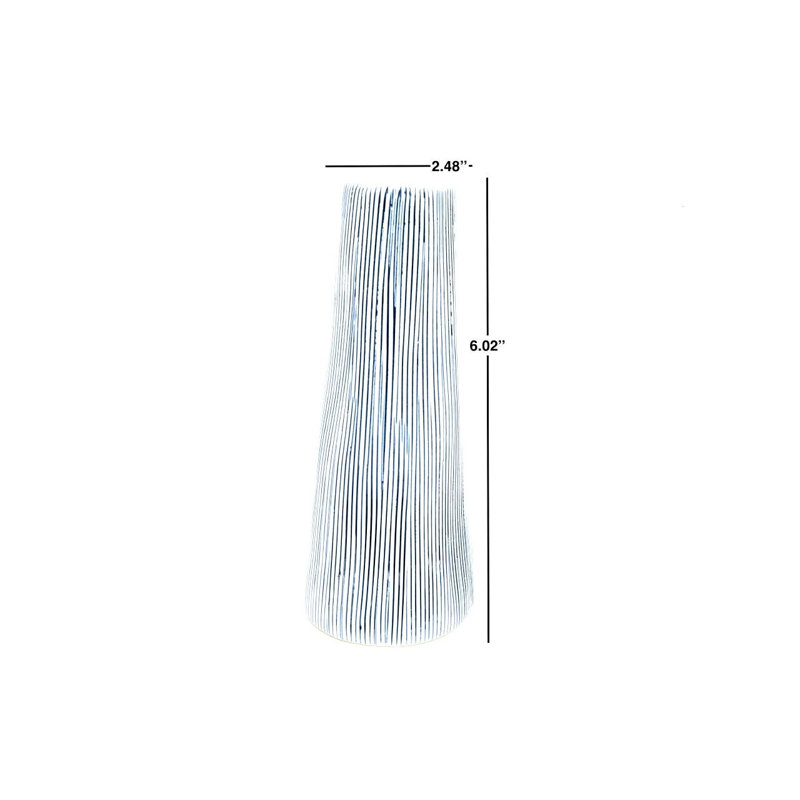 Vase de table Ellerton, Bleu, H 6 po x l 2,5 po x P 2,5 po