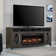 ClassicFlame Heathrow 76-In Infrared Electric Fireplace Entertainment Center in Tifton Oak