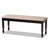 Gethyn Sand Fabric Upholstered Bench With Walnut Brown Finished Wood, 18.9'' H X 47.8'' W X 16.1'' D-688289316-688289317