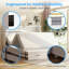 Armoire grand lit Farmhouse Murphy Bed avec station de charge, armoire-lit pliable caché peu encombrant pour appartement