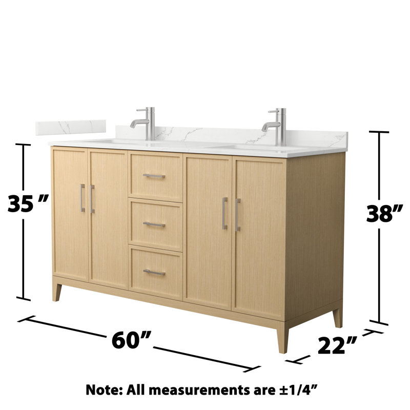 Elan 60'' W Vanity, Tan, Single, Brushed Nickel