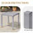 Outdoor Metal Square Side Table-961633459