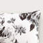 Édredon simple / simple TG - Floral noir et blanc, coussins lavables à motif floral ultra doux pour lit simple, long