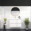 Meuble-lavabo mural 36 po Jack en chêne fumé avec évier en acrylique renforcé Jack-1212096748