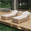 Chaise longue d'extérieur en bois d'acacia avec détails en corde, dossier réglable et coussin imperméable-958292569