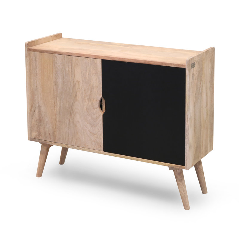 Nenita Sideboard, Brown/Black Door