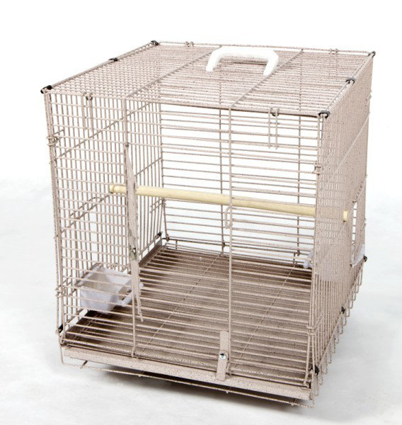 Porte-oiseaux de voyage 18 po x 19 po - Grès par A&E, Vieux rose