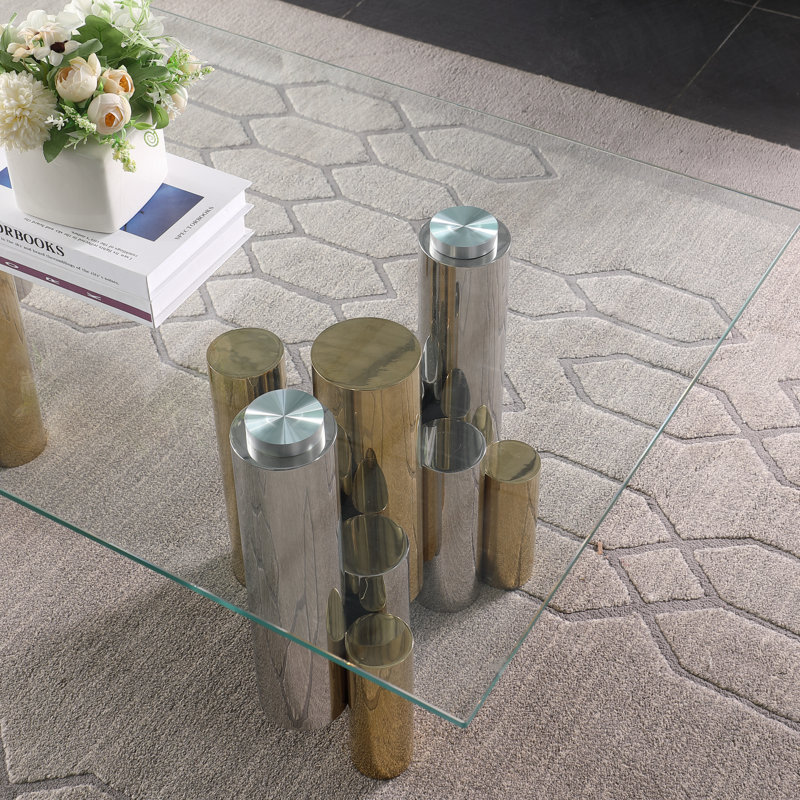 Table de bout en verre