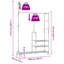 Soumen 100cm Rolling Clothing Rack