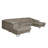 Natron Leather Corner U-form Sofa with Sleeping Function and Storage -586486452-586486453
