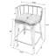 Coriander Iron & Leather 25" Counter Stool